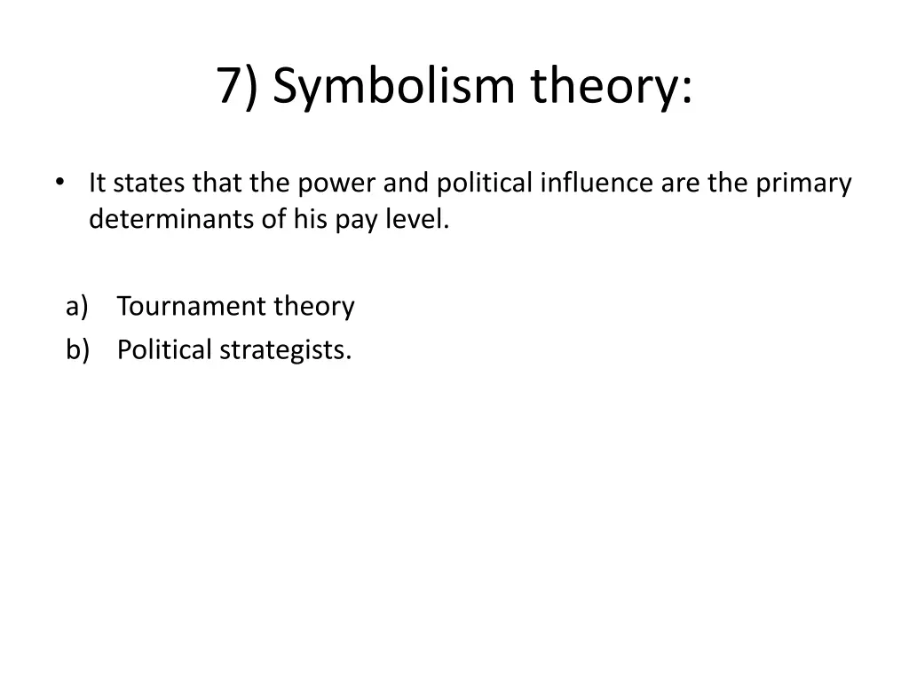 7 symbolism theory