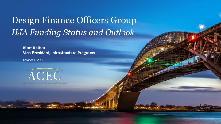 design finance officers group iija funding status