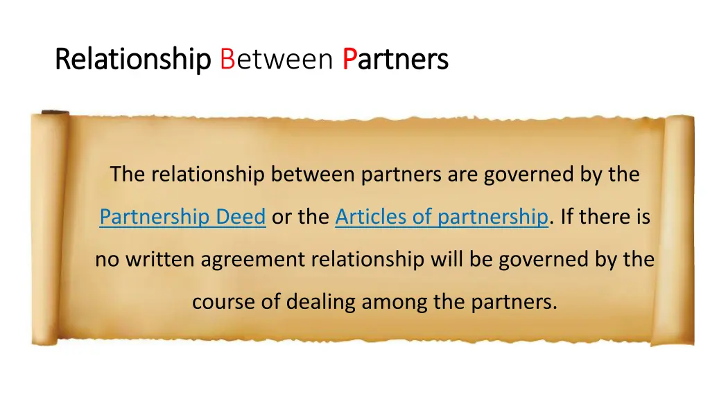 relationship relationship between p partners