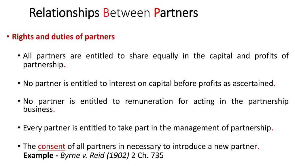 relationships relationships between p partners