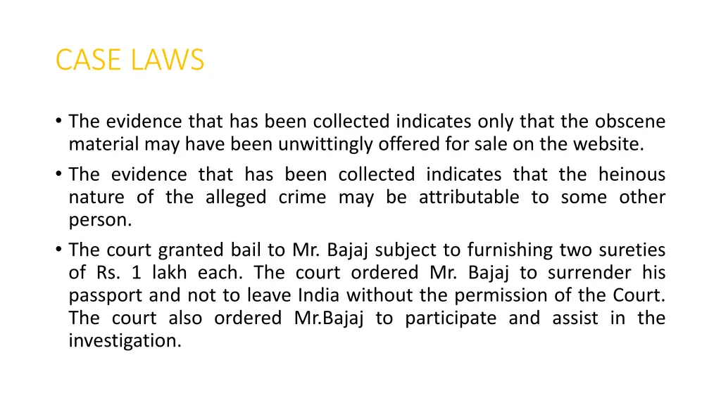 case laws 2