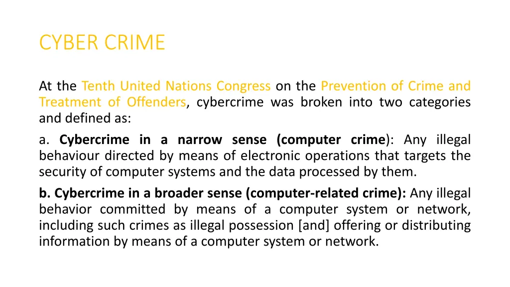 cyber crime