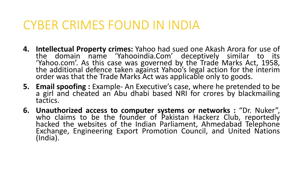 cyber crimes found in india 1