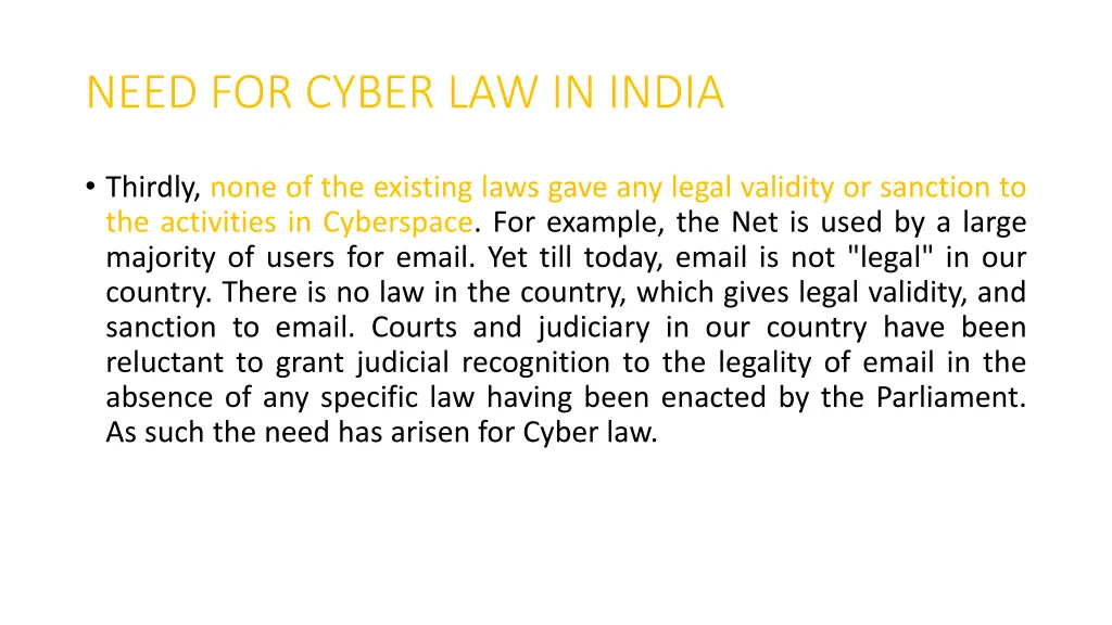 need for cyber law in india 2