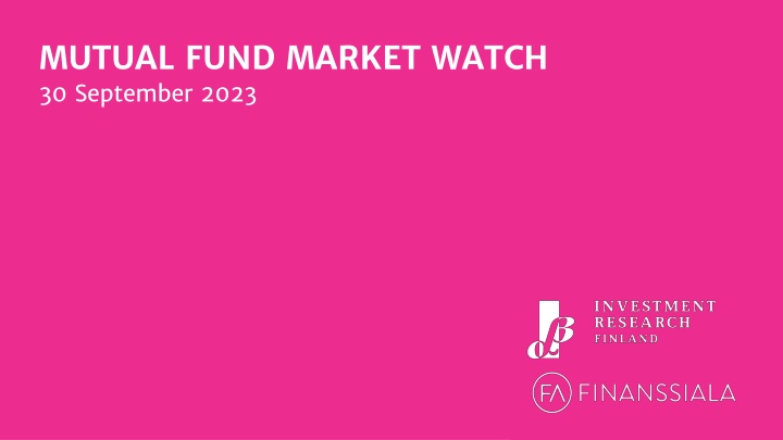 mutual fund market watch 30 september 2023
