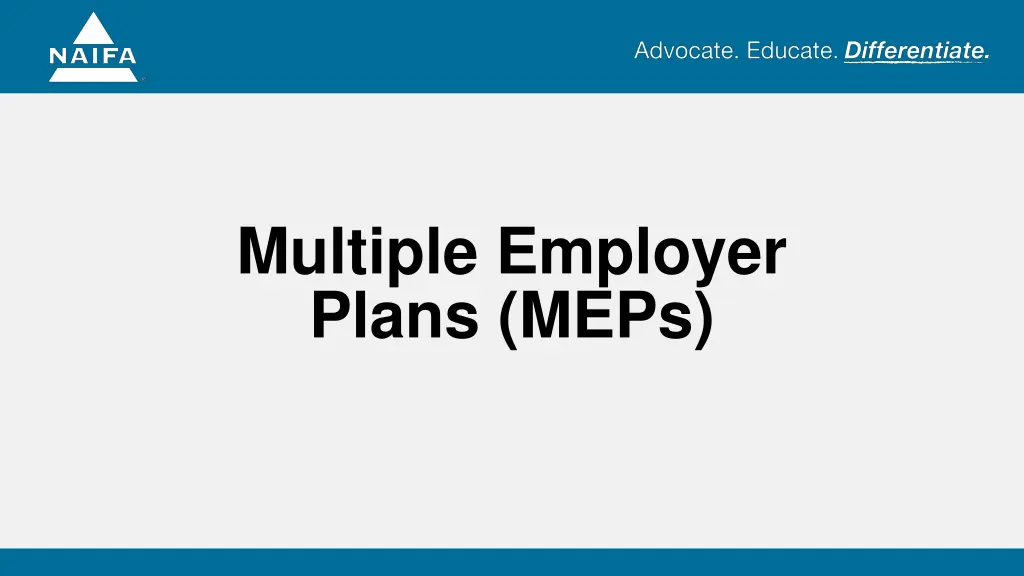 multiple employer plans meps