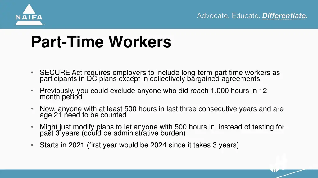 part time workers