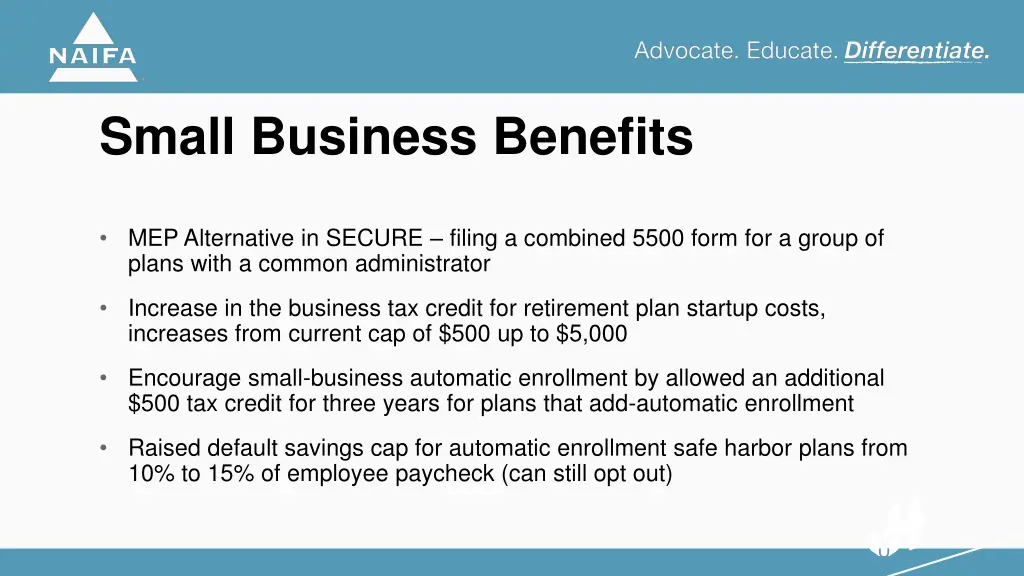 small business benefits