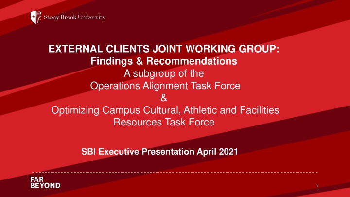 external clients joint working group findings