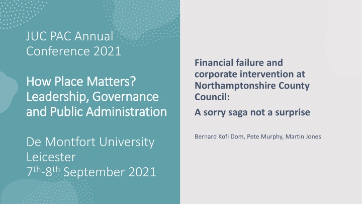 juc pac annual conference 2021