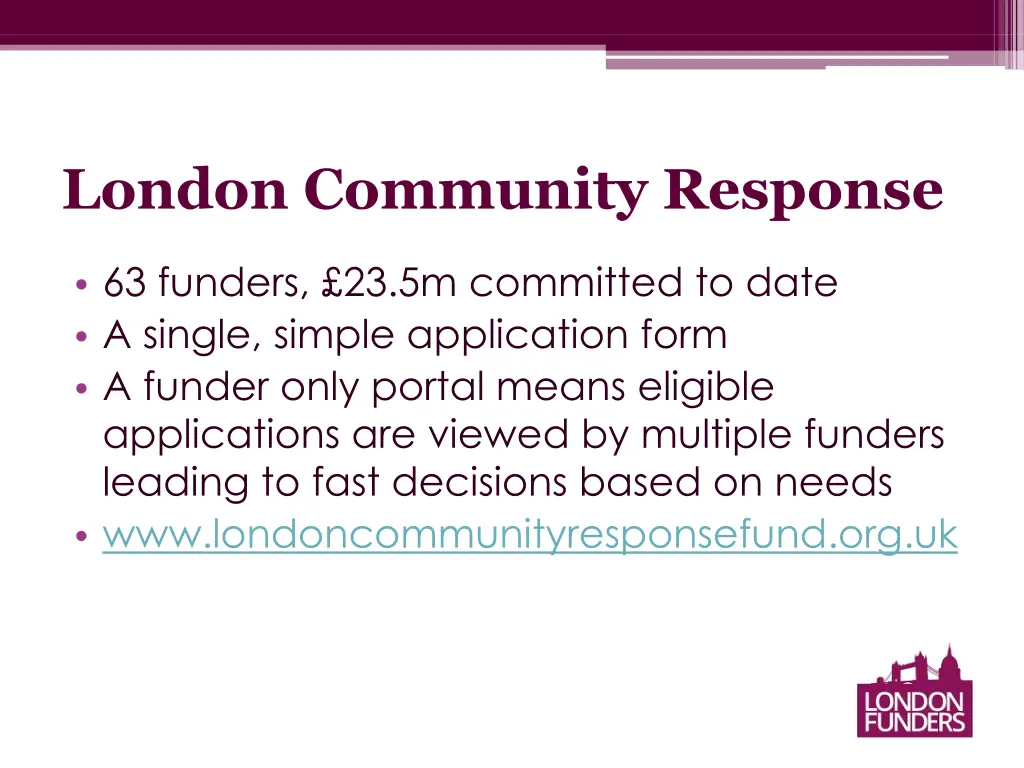 london community response