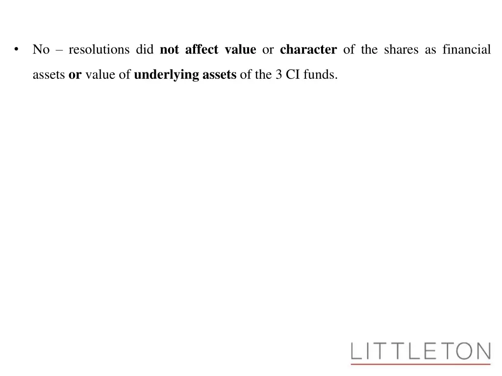 no resolutions did not affect value or character