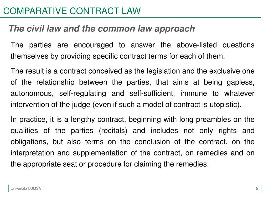comparative contract law 7