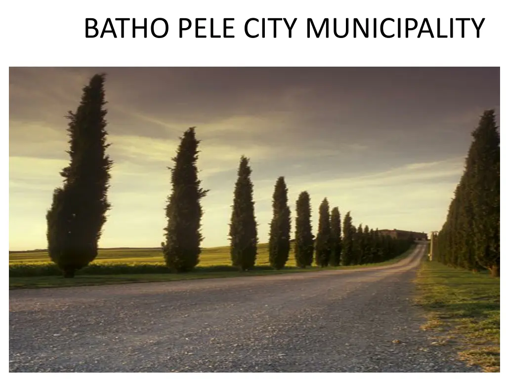 batho pele city municipality