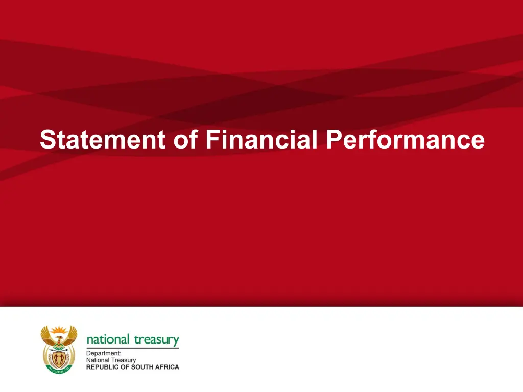 statement of financial performance