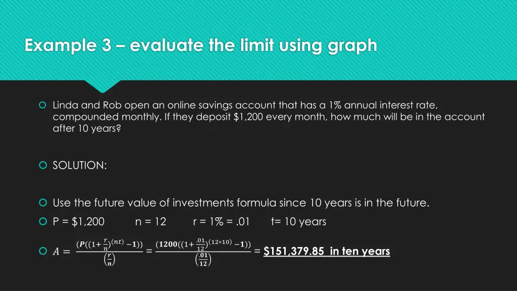 example 3 evaluate the limit using graph