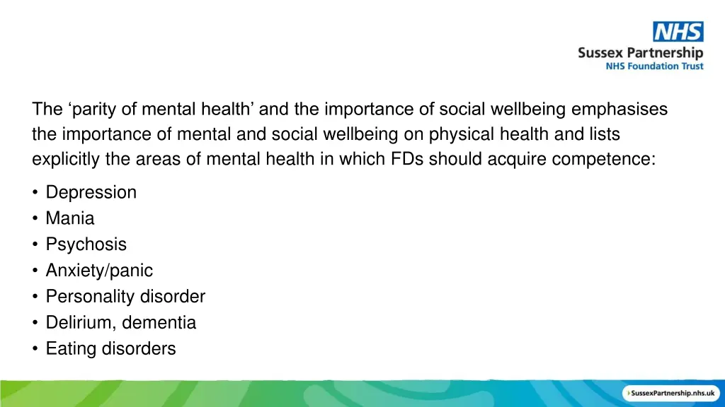 the parity of mental health and the importance