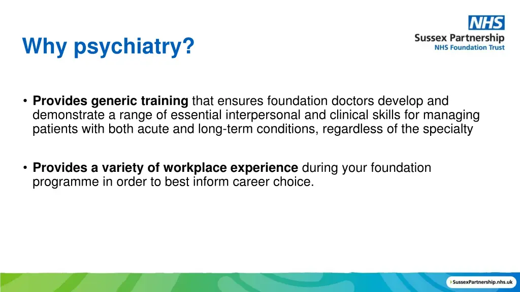 why psychiatry 2