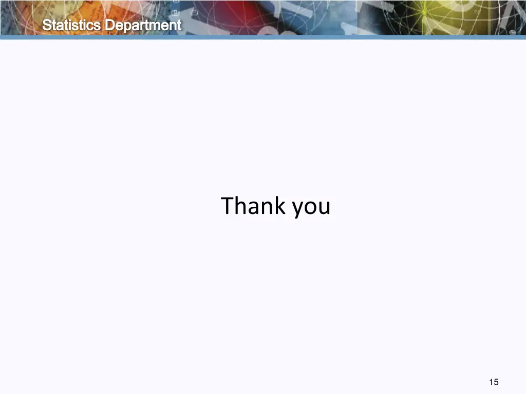 statistics department 13