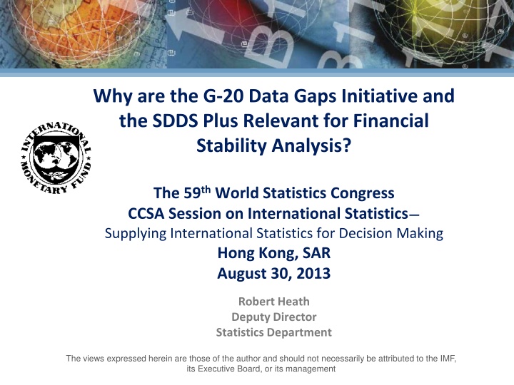 why are the g 20 data gaps initiative