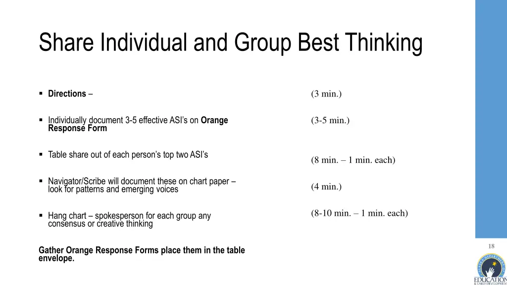 share individual and group best thinking