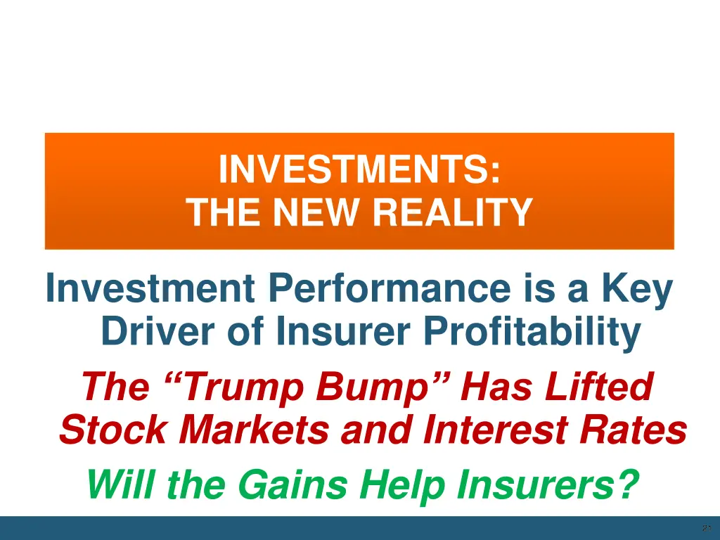 investments the new reality