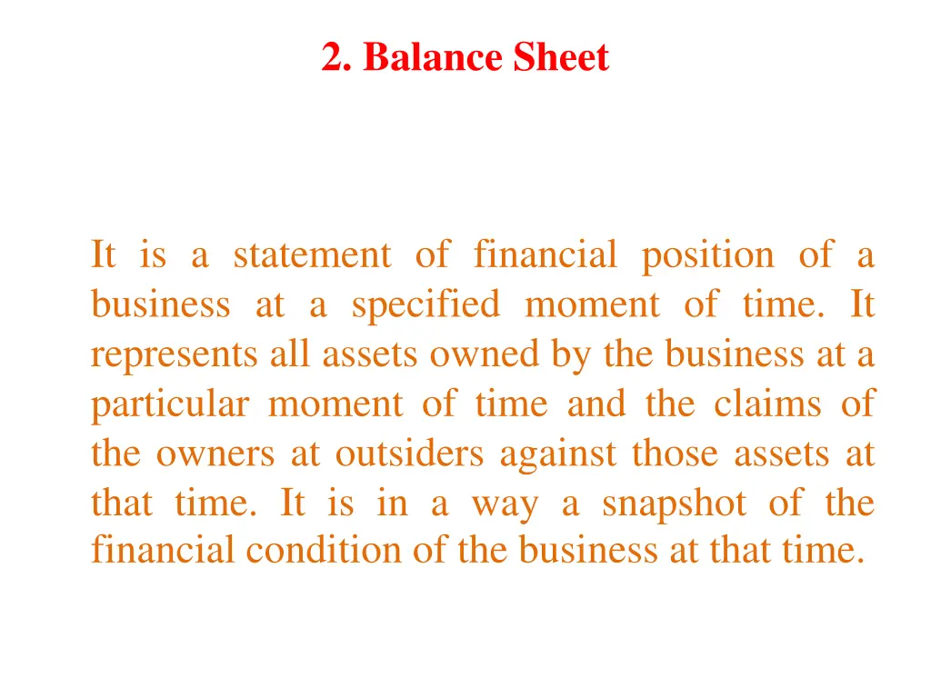 2 balance sheet