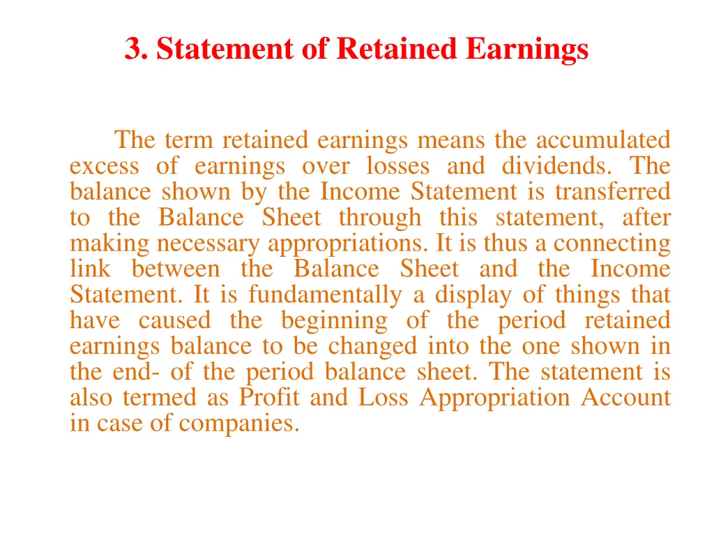 3 statement of retained earnings