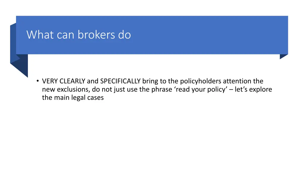 what can brokers do 1