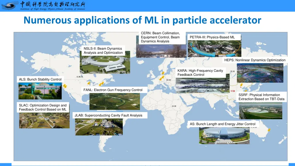 numerous applications of ml in particle