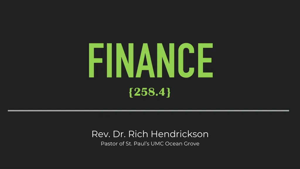 finance 258 4 1
