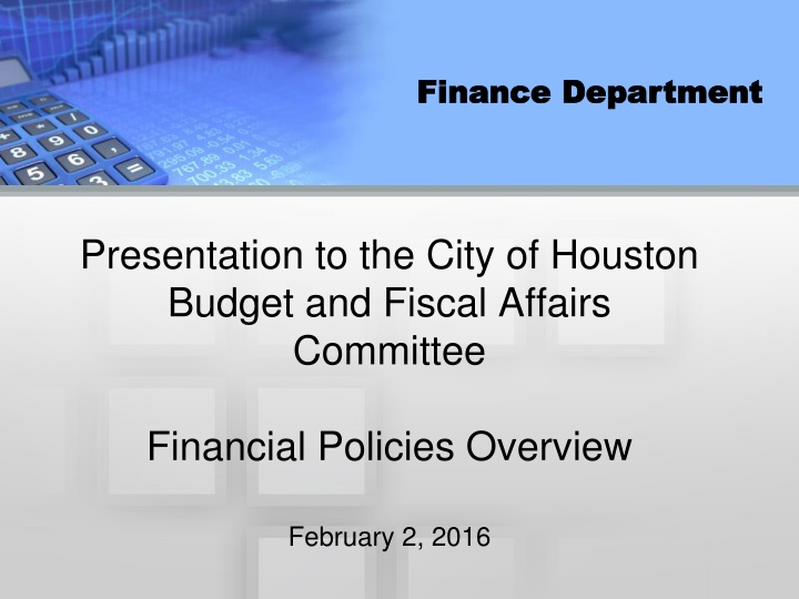 finance department finance department