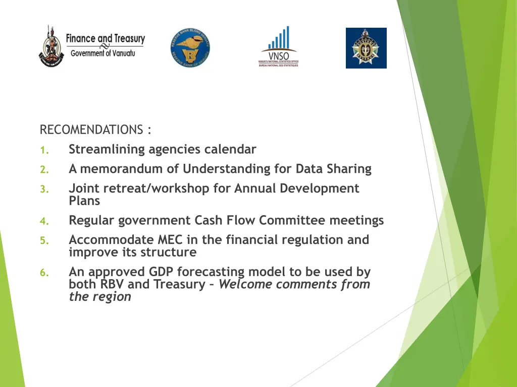 recomendations streamlining agencies calendar