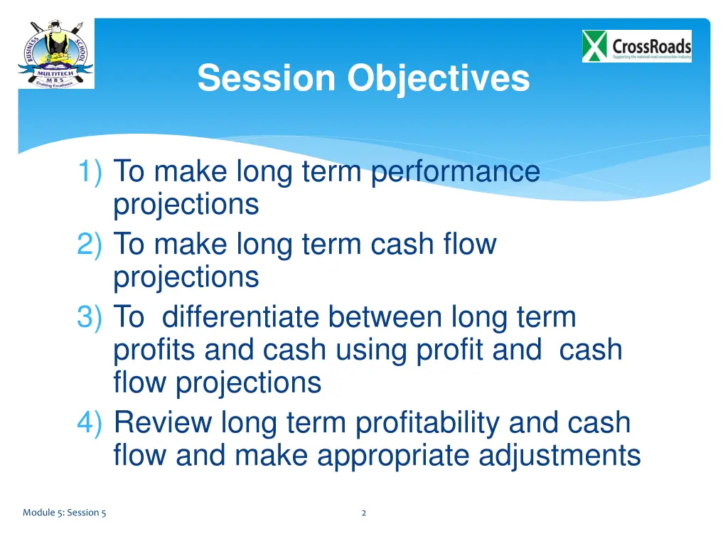session objectives