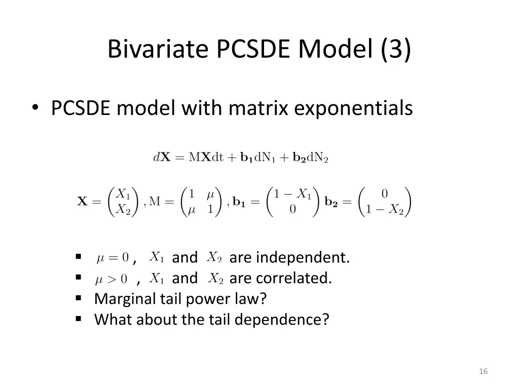 bivariate pcsde model 3