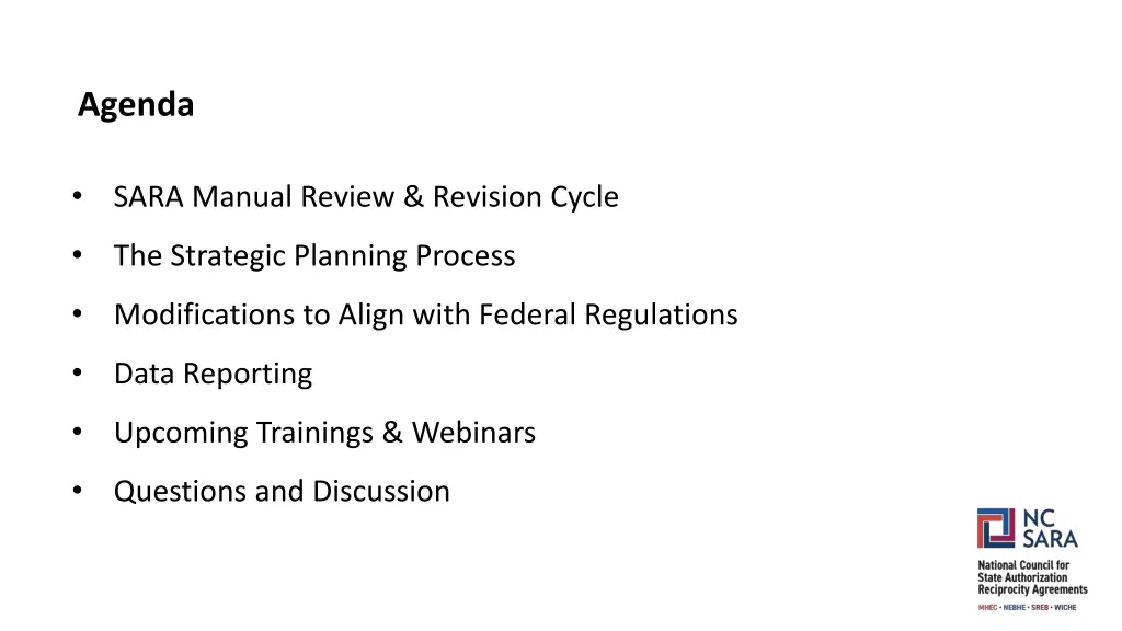 agenda