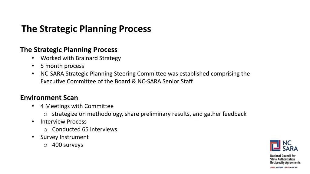 the strategic planning process