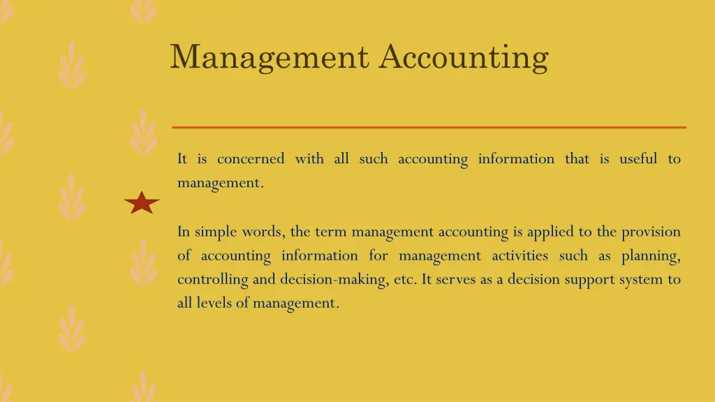 management accounting