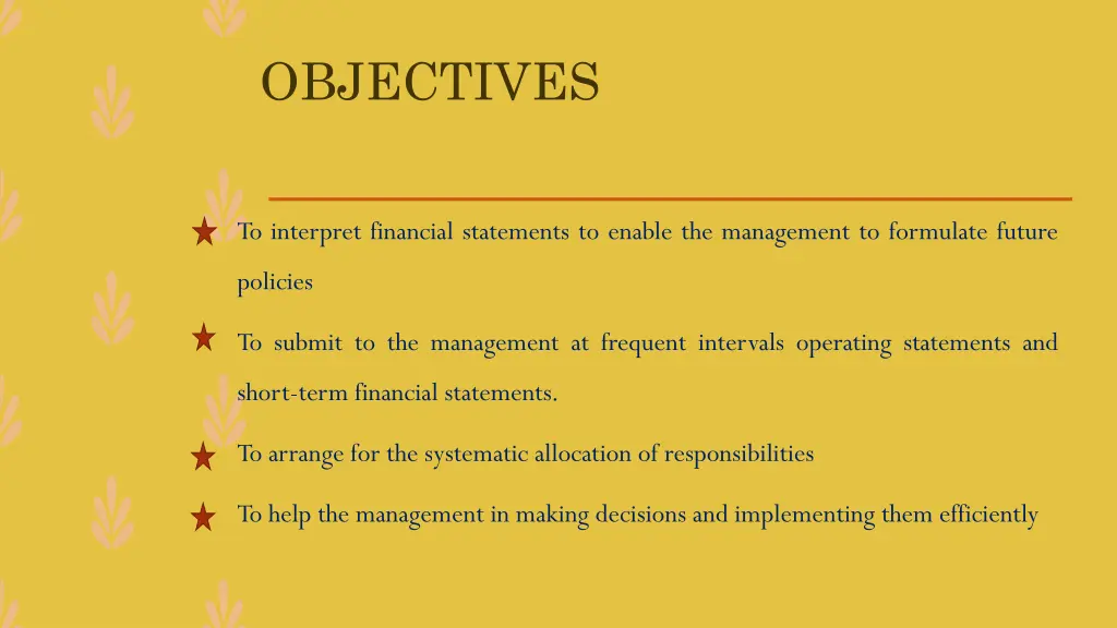 objectives 1