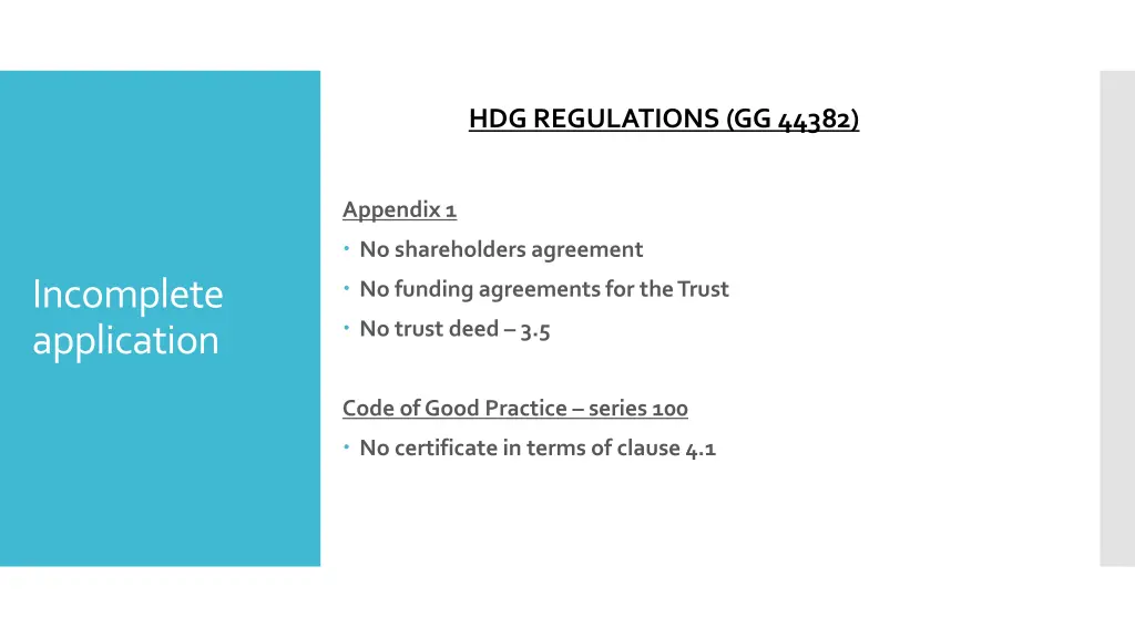 hdg regulations gg 44382