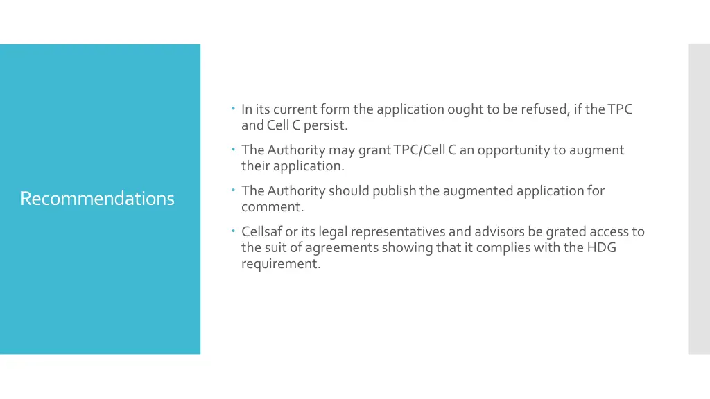 in its current form the application ought