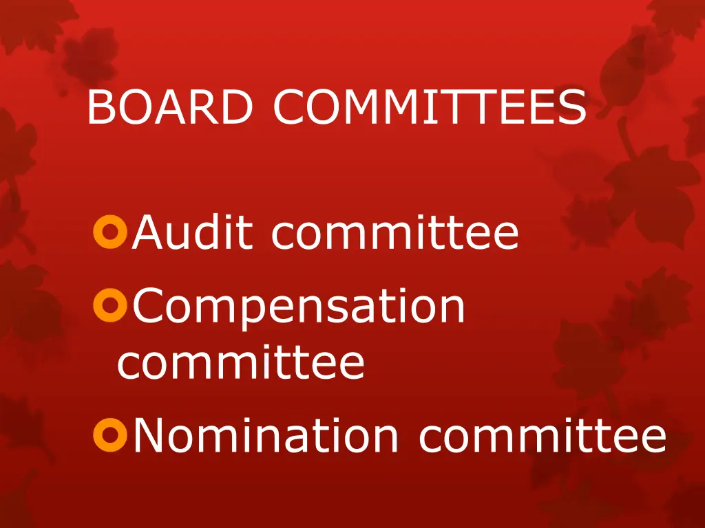 board committees