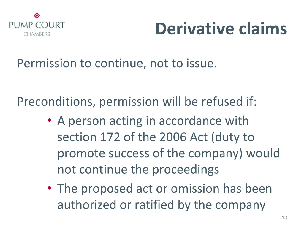 derivative claims 1