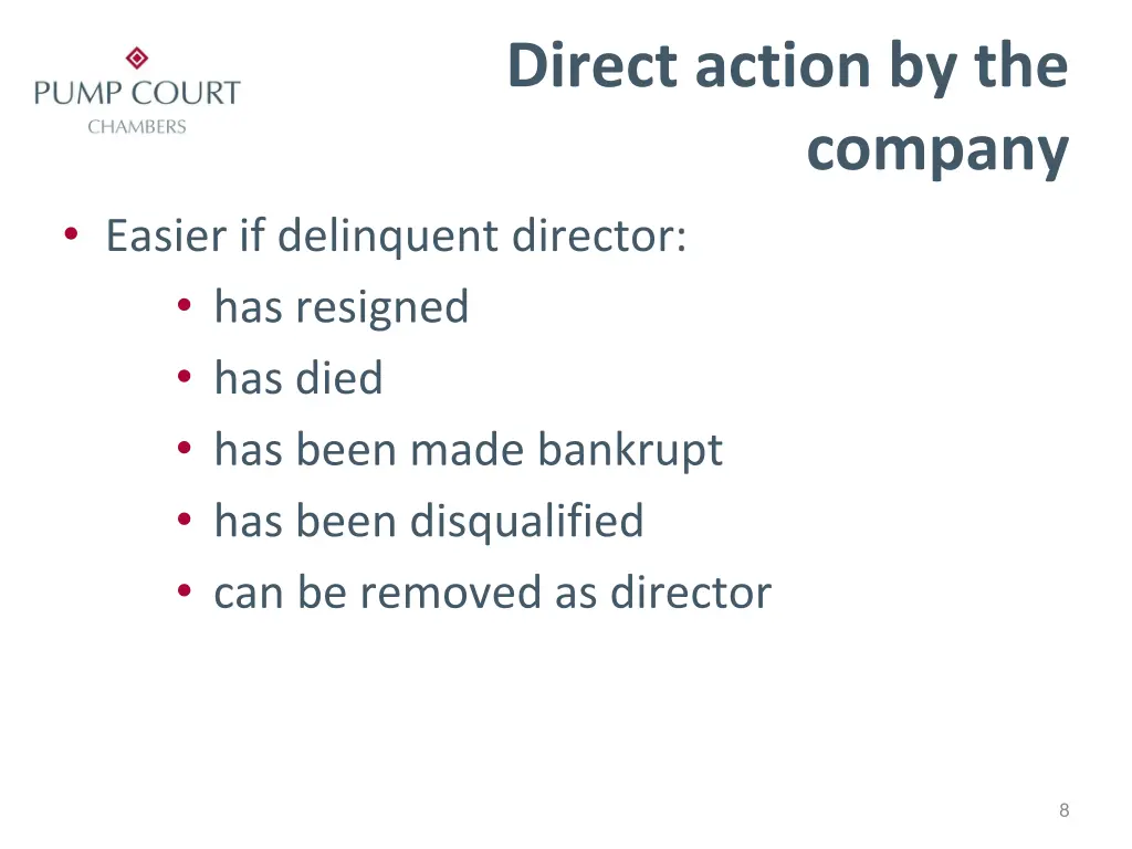 direct action by the 1
