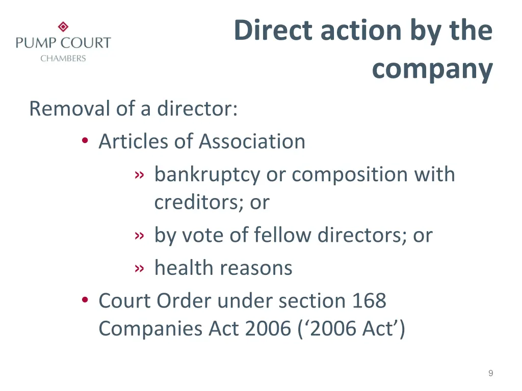 direct action by the 2