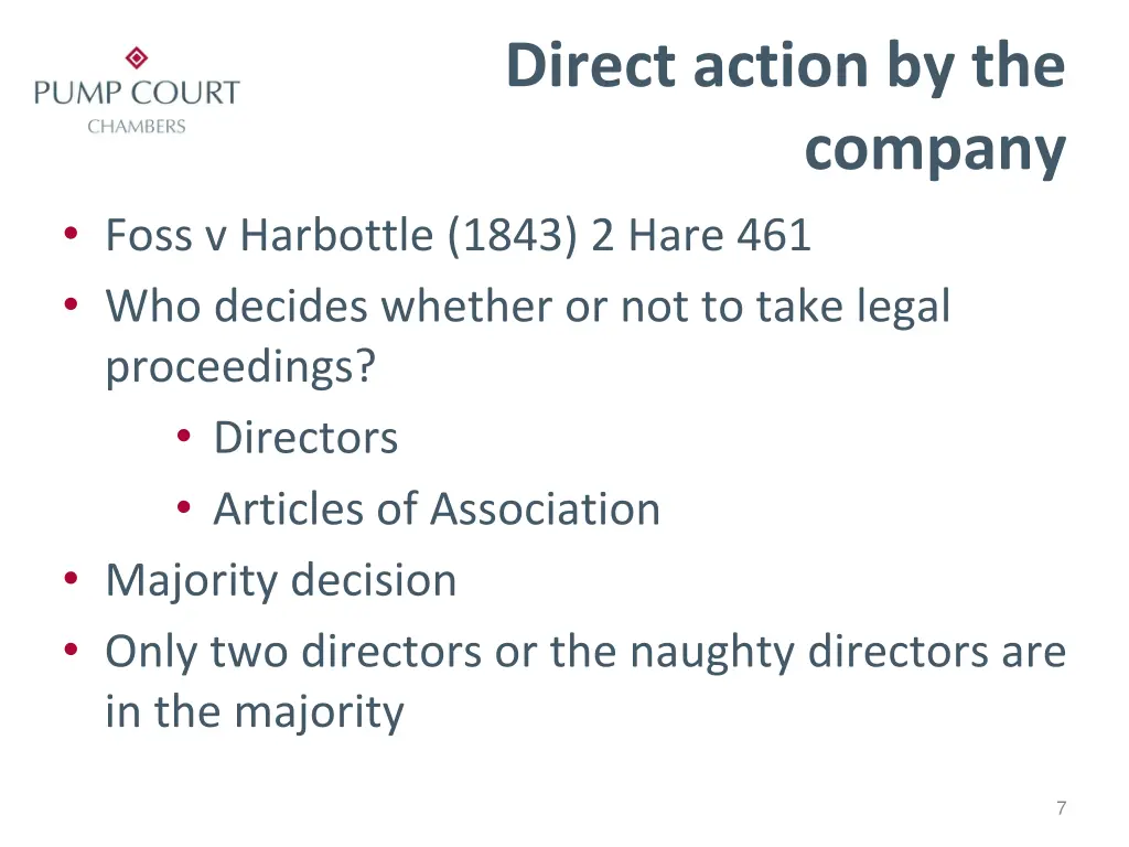 direct action by the