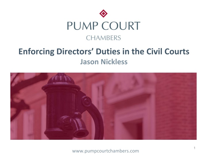 enforcing directors duties in the civil courts