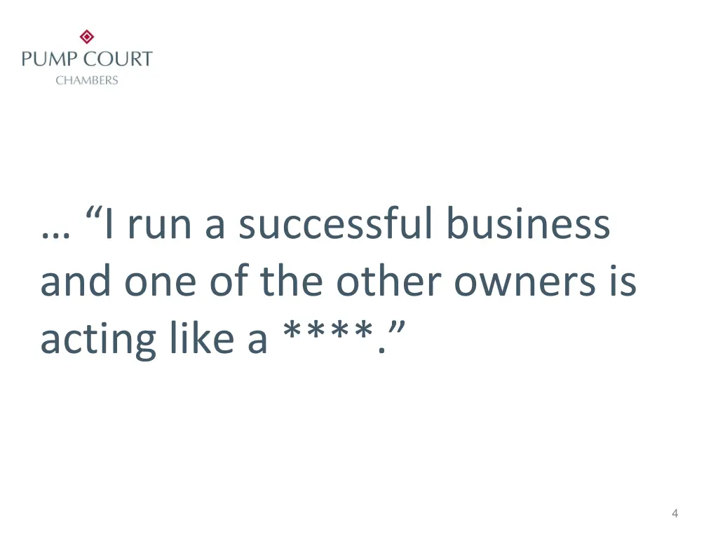 i run a successful business and one of the other