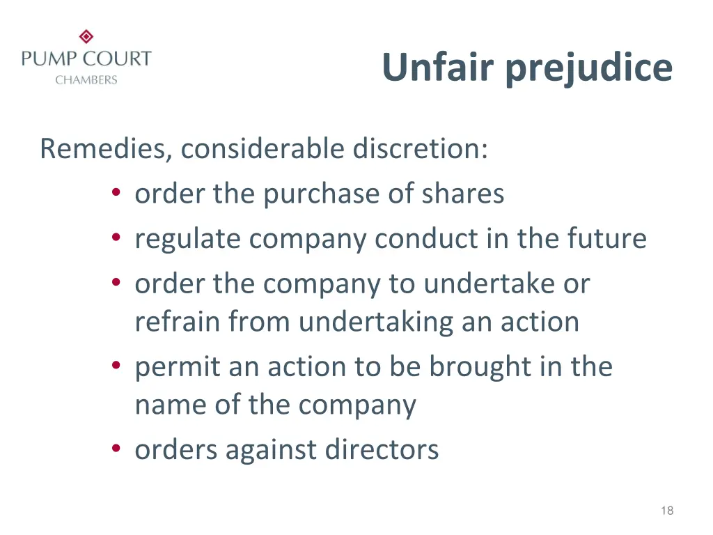 unfair prejudice 1