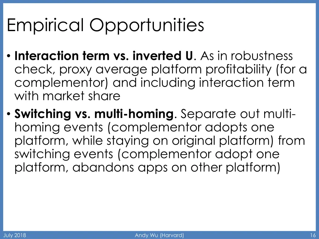 empirical opportunities 2